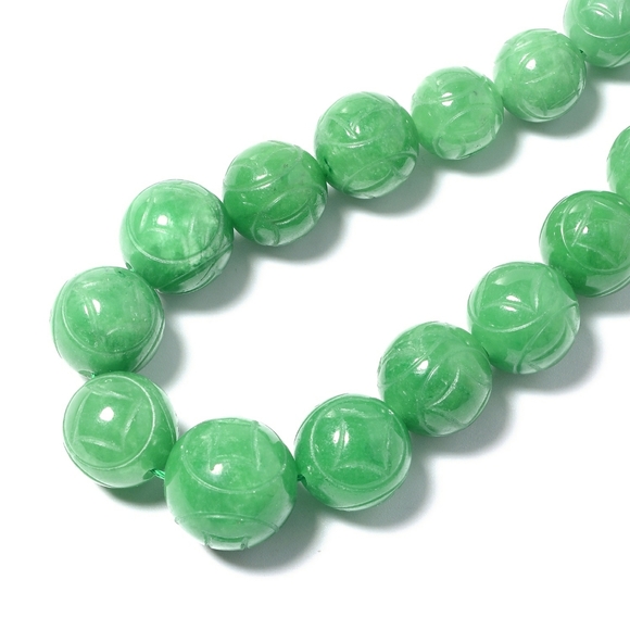 BURMESE JADE ROUND NECKLACE - Picture 2 of 8